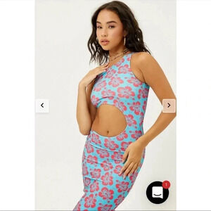 Frankie’s Bikinis Twelve Terry cutout midi dress